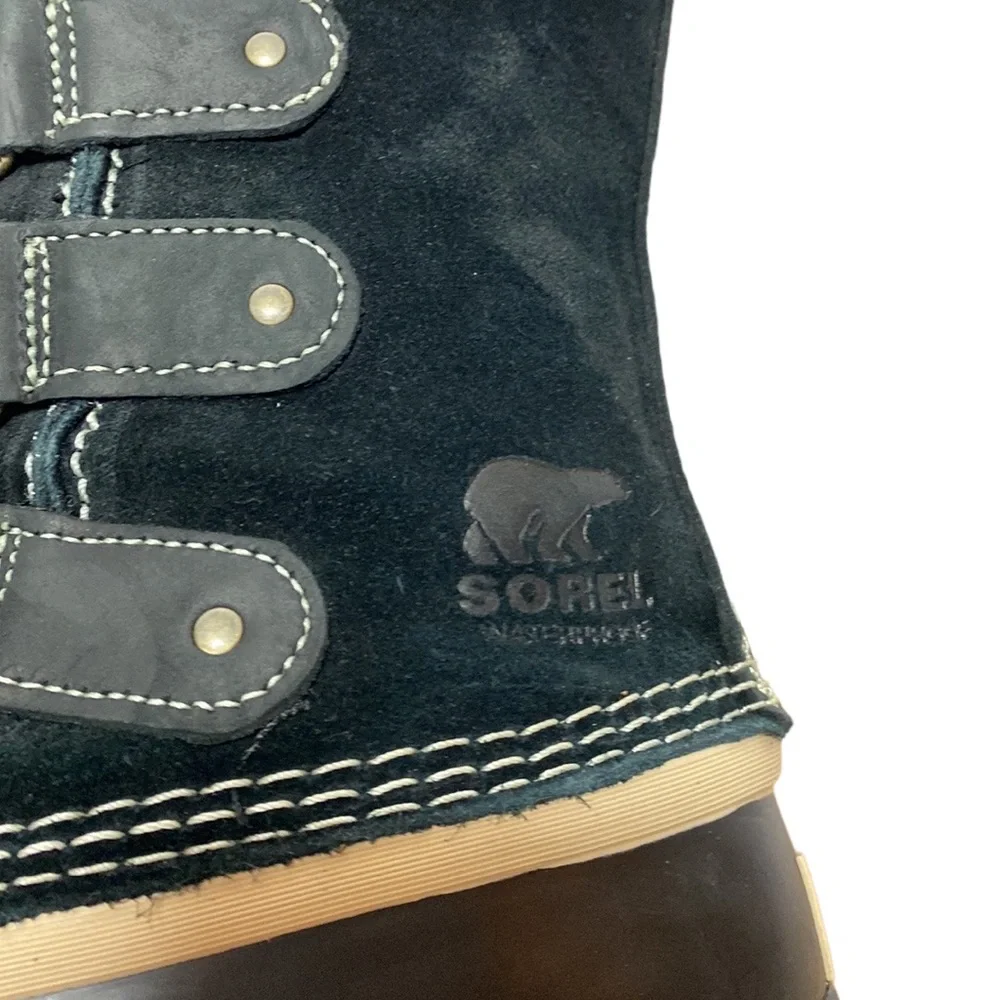 Sorel Joan of Arctic Faux Fur Suede Waterproof Warm Lace-Up Snow Boots 8